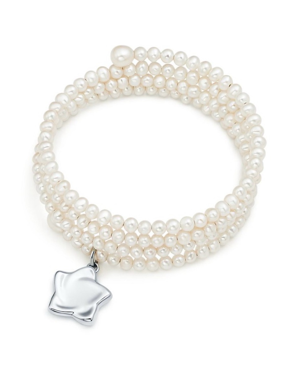 Tiffany & Co. Elsa Peretti Three - Row Pearl Bracelet